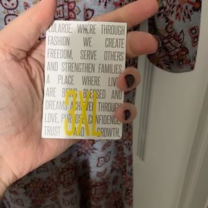 LuLaRoe Julia 3xl NWT